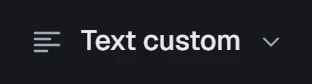 Text position in the app, set to Centre