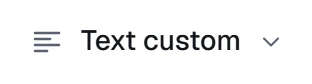Text position in the app, set to Centre