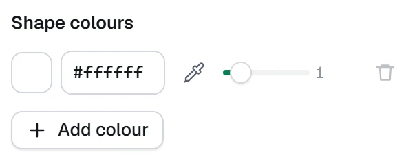 Black and white on brand in the app, set to White