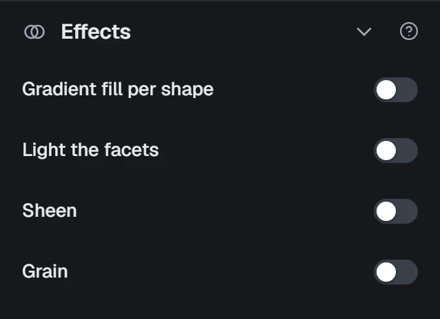 The Effects group in Fine-tune