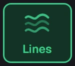 Shape in the app, set to Lines