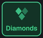 Shape in the app, set to Diamonds