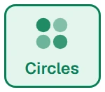 Shape in the app, set to Circles