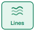 Texture in the app, set to Lines, straight