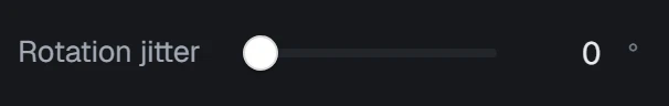 Rotation jitter in the app, set to 0°