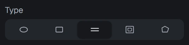 Zone type in the app, set to Band