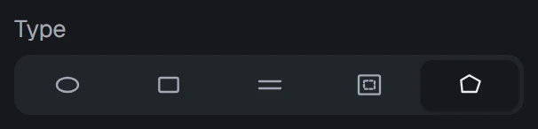 Zone type in the app, set to Polygon